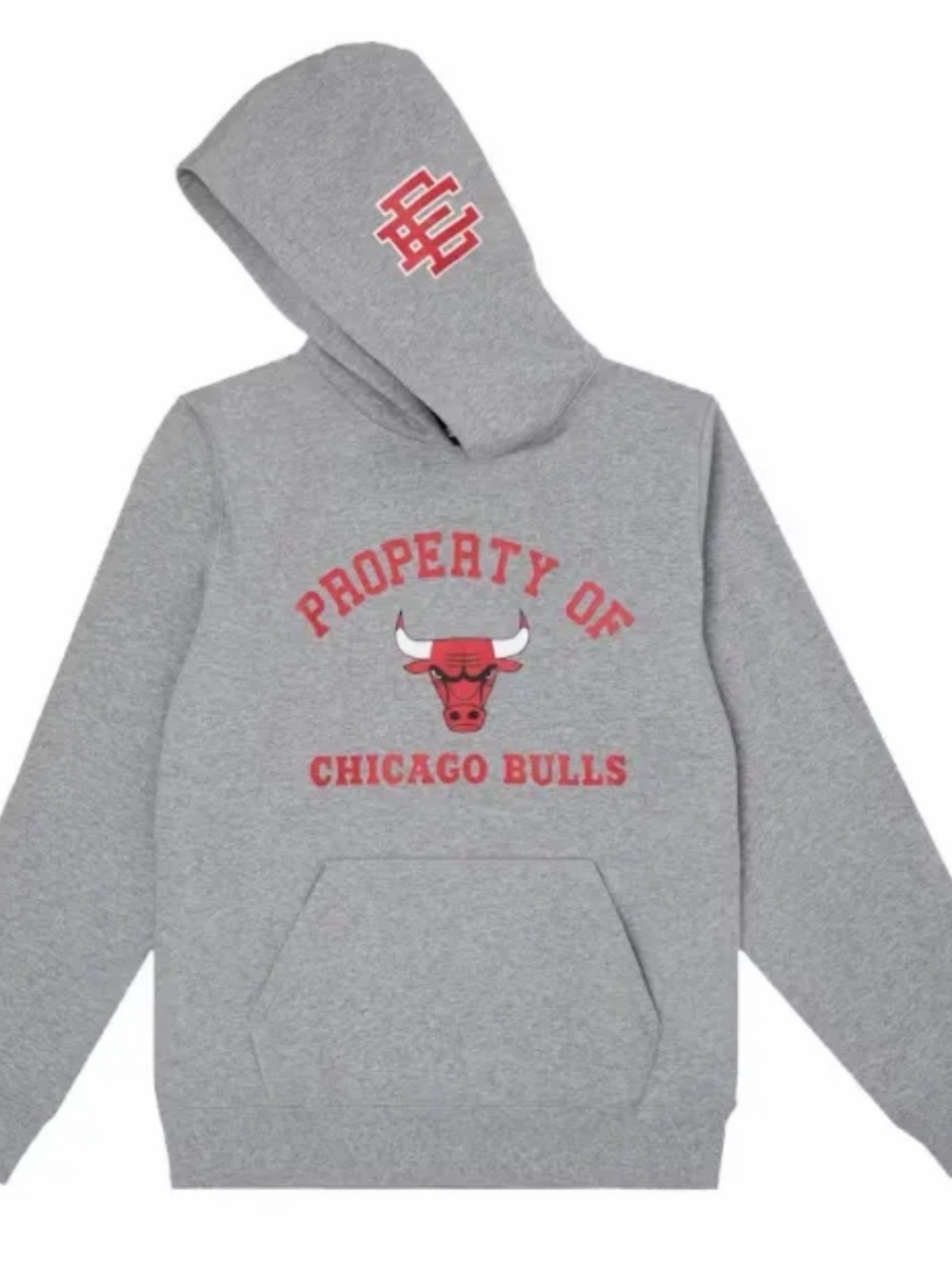 Eric Emmanuel x NBA Hoodie - Chicago Bulls (Grey) Size Small